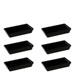 Conjunto-de-Travessa-Stillo-Rasa-1850L-6-Pecas-Preto-em-Polipropileno-Linha-Tropical-Vemplast