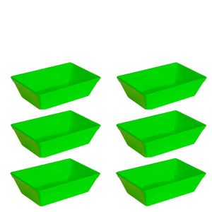 Conjunto de Travessa Stillo 2L 6 Peças Verde em Polipropileno Linha Tropical VEM