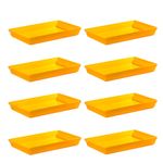 Conjunto de Travessa Stillo Rasa 4,5L 8 Peças Amarelo em Polipropileno Linha Tropical Vemplast