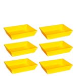 Conjunto de Travessa Stillo 5L 6 Peças Amarelo em Polipropileno Linha Tropical Vemplast