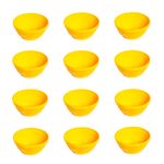 Conjunto de Sopeira Cheff 250ml 12 Peças Amarelo em Polipropileno Linha Tropical Vemplast