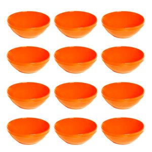 Conjunto de Sopeira Cheff 350ml 12 Peças Laranja em Polipropileno Linha Tropical VEM