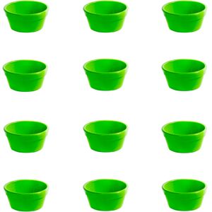 Conjunto de Ramequim Cheff 60ml 12 Peças Verde em Polipropileno Linha Tropical VEM