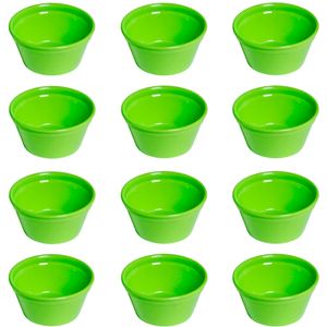 Conjunto de Ramequim Cheff 150ml 12 Peças Verde em Polipropileno Linha Tropical VEM