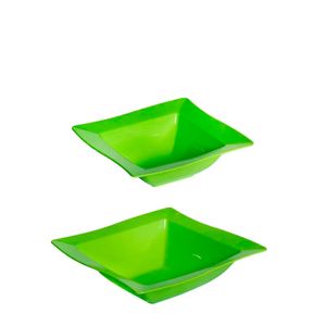 Kit Saladeira Moove 800ml + 2L Verde em Polipropileno Linha Tropical VEM
