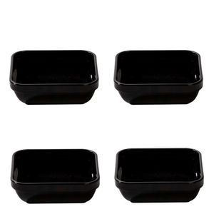 Conjunto de Travessa Cheff 250ml 4 Peças Preto em Polipropileno Linha Tropical VEM