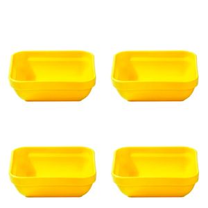 Conjunto de Travessa Cheff 250ml 4 Peças Amarelo em Polipropileno Linha Tropical VEM