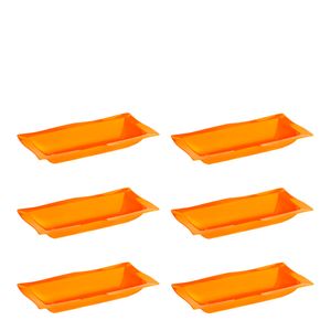Conjunto de Saladeira Moove 5L 6 Peças Laranja em Polipropileno Linha Tropical VEM