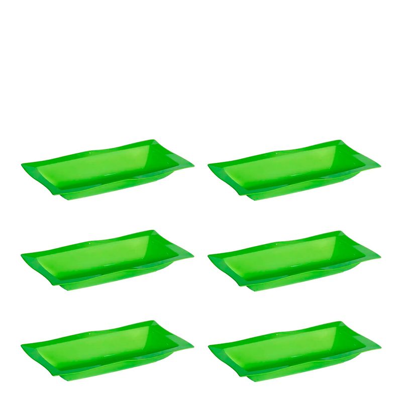 Conjunto de Saladeira Moove 5L 6 Peças Verde em Polipropileno Linha Tropical Vemplast