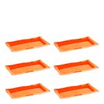 Conjunto de Saladeira Moove Rasa 3L 6 Peças Laranja em Polipropileno Linha Tropical Vemplast