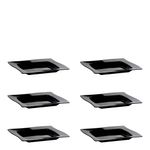 Conjunto de Saladeira Moove Rasa 1L 6 Peças Preto em Polipropileno Linha Tropical Vemplast