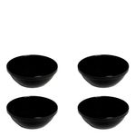 Conjunto de Sopeiras Cheff 250ml 4 Peças Preto em Polipropileno Vemplast