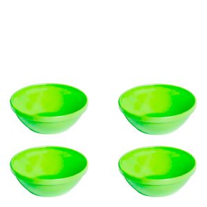 Conjunto de Sopeiras Cheff 250ml 4 Peças Verde em Polipropileno VEM