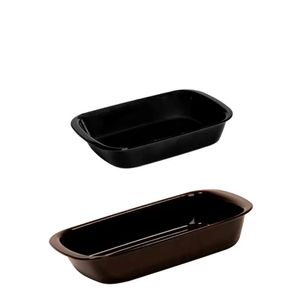 Conjunto de Travessa Servir 800ml + 1,2L 2 Peças Preto em Polipropileno VEM