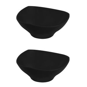 Conjunto Bowl Flowers 1,5L Preto com 2 Peças em Polipropileno Linha Tropical VEM