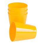 Conjunto de Copos Fresc 350ml 4 Peças Amarelo em Polipropileno Linha Tropical Vemplast 2