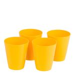 Conjunto de Copos Fresc 350ml 4 Peças Amarelo em Polipropileno Linha Tropical Vemplast 6