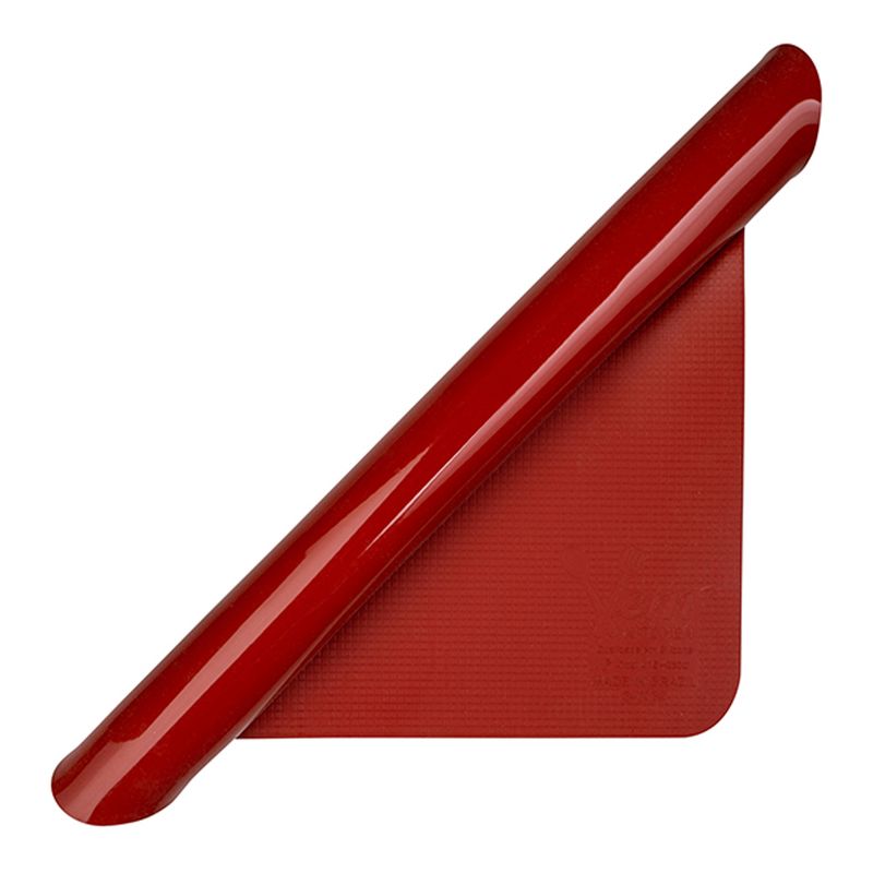 Tapete de Silicone Culinário Quadrado 33x40 Vermelho em Silicone Linha Prepare Vemplast 4