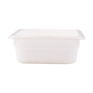 Cuba Gn 1/4 Cozinha 100mm Branca em Policarbonato Linha Profissional Cook VEM