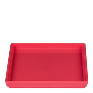 Prato Square Quadrado 13,5x13,5 Coral em Polipropileno Linha Tendência VEM