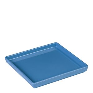 Prato Square Quadrado 13,5x13,5 Azul em Polipropileno Linha Tendência VEM