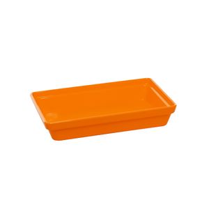 Travessa Stillo Rasa Retangular 1,85L Laranja em Polipropileno Linha Tropical VEM