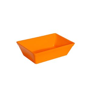 Travessa Stillo Retangular 2L Laranja em Polipropileno Linha Tropical VEM