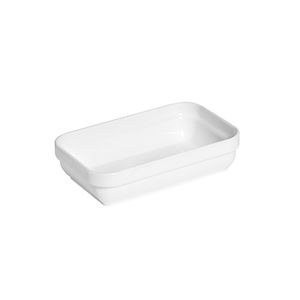 Travessa Cheff Retangular 250ml Branca em Polipropileno Linha Tropical VEM