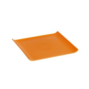 Bandeja Servir Quadrada 30x30 Laranja em Polipropileno Linha Tropical VEM
