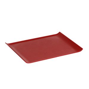 Bandeja Servir Quadrada 30x45 Vermelha em Policarbonato Linha Profissional Cook VEM
