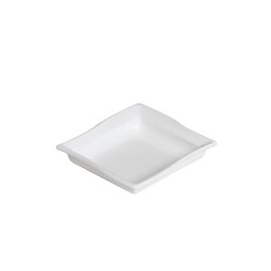 Molheira Shoyu Quadrada 60ml Branca em Policarbonato Linha Profissional Cook VEM