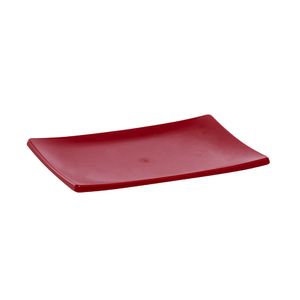 Prato Oriental Retangular 14x20 Vermelho em Policarbonato Linha Profissional Cook VEM