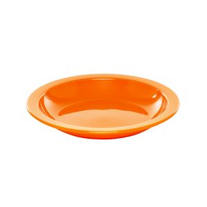 Prato Elegance Fundo Redondo 22cm Laranja em Polipropileno Linha Tropical VEM