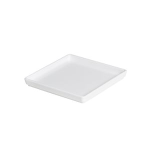 Prato Square Quadrado 13,5x13,5 Branco em Policarbonato Linha Profissional Cook VEM