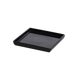 Prato Square Quadrado 13,5x13,5 Preto em Policarbonato Linha Profissional Cook VEM