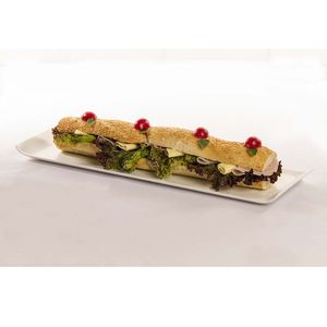 Bandeja Servir Retangular 15x40 Amarela em Polipropileno Linha Tropical VEM