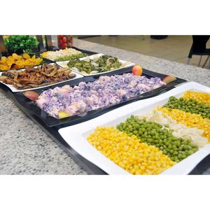 Saladeira Moove Retangular 5L Preta em Policarbonato Linha Profissional Cook VEM