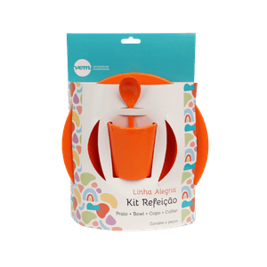 Kit Refeição Infantil VEM Laranja Linha Alegria