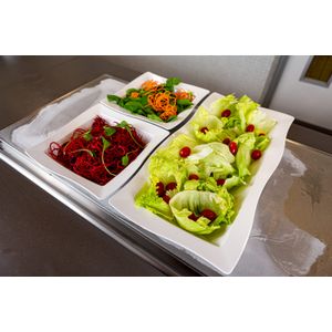 Saladeira Moove Quadrada 2L Mármore em Policarbonato Linha Profissional Cook VEM