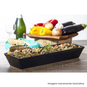 Travessa Stillo Retangular 4L Branca em Polipropileno Linha Tropical VEM