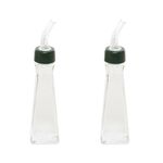 Conjunto-de-Galheteiro-Square-Para-Azeite-100ml-2-Pecas-Natural-em-Policarbonato-Linha-Profissional-Cook