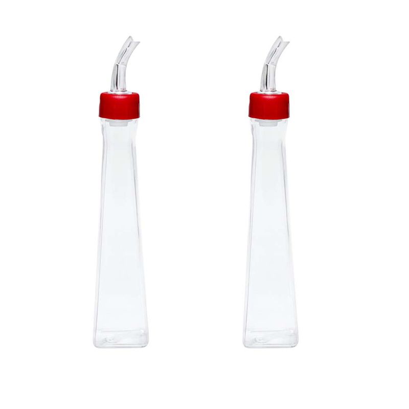 Conjunto-de-Galheteiro-Square-Para-Vinagre-200ml-2-Pecas-Natural-em-Policarbonato-Linha-Profissional-Cook