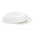 Cloche-Elegance-Redondo-245cm-Branco-em-Policarbonato-Linha-Profissional-Cook
