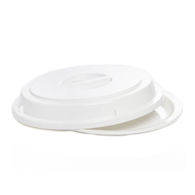 Cloche-Elegance-Redondo-245cm-Branco-em-Policarbonato-Linha-Profissional-Cook
