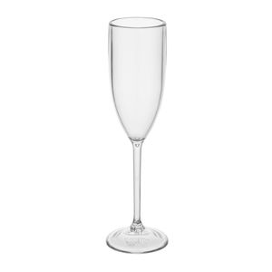 Taça de Champanhe 150ml Natural em Policarbonato Linha Salut VEM
