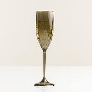 Taça de Champanhe 150ml Fumê em Policarbonato Linha Tendências VEM