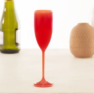 Taça de Champanhe 150ml Coral em Policarbonato Linha Tendências VEM