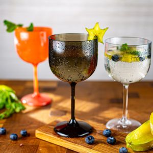 Taça de Gin 510ml Fumê em Policarbonato Linha Tendências VEM