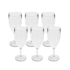 Conjunto De Taça Salut 450ml 6 Peças Em Policarbonato - Vem