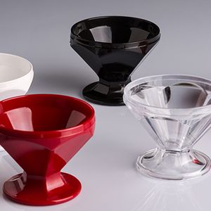 Taça Caribe de Sobremesa 150ml Preta em Polipropileno Linha Tropical VEM